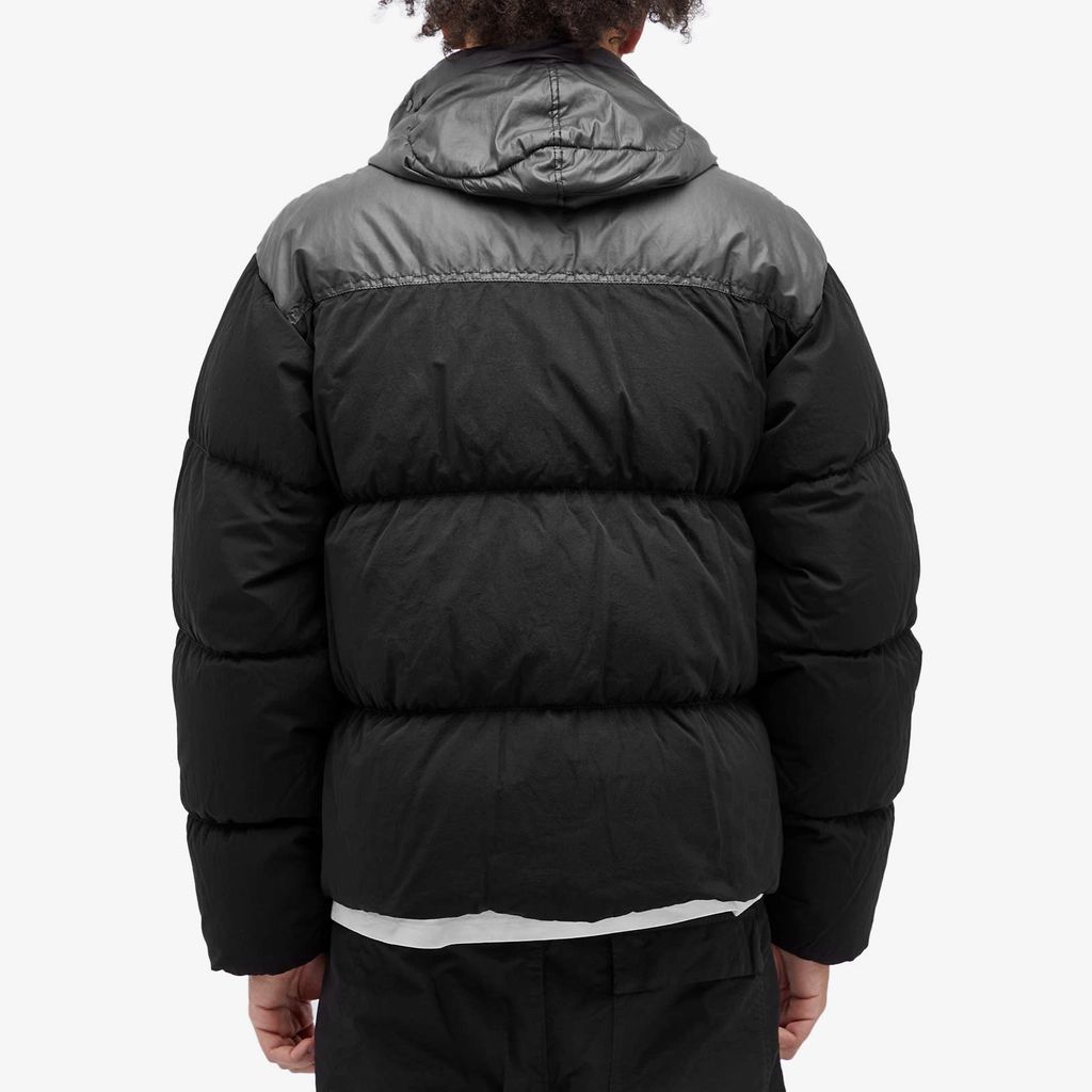 CP Company Men's Chrome-R Mixed Goggle Down Jacket Black